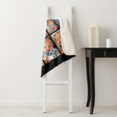 Fathers Day Best Dad ever Trendy Photo Collage Sherpa Deken (In situ)