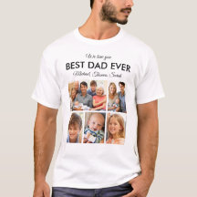 Fathers Day Best Dad ever Trendy Photo Collage