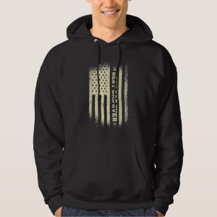 Father's Day Best Dad Ever With Us American Flag Hoodie