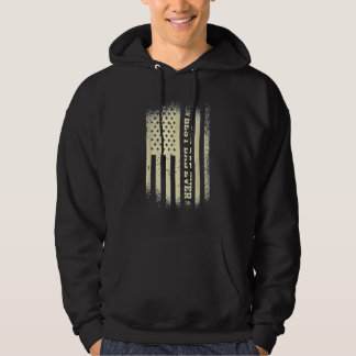 Father's Day Best Dad Ever With Us American Flag Hoodie