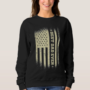 Father's Day Best Dad Ever With Us American Flag Trui