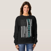 Father's Day Best Dad Ever With Us American Flag Trui (Voorkant volledig)