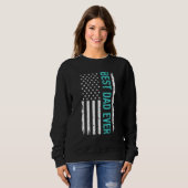 Father's Day Best Dad Ever With Us American Flag Trui (Voorkant volledig)