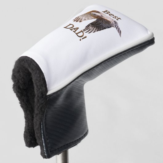 Father's Day "Best Dad" Hawk  Golfheadcover (3/4 voorkant)