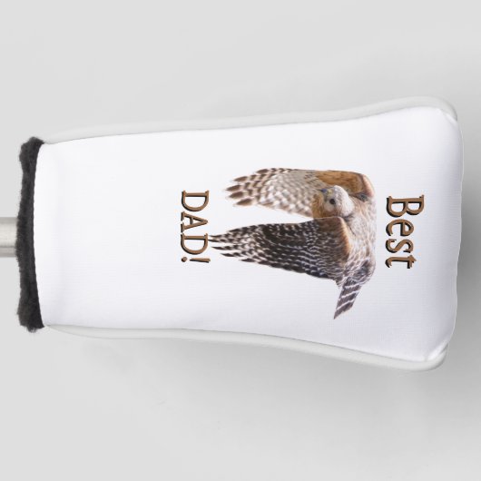 Father's Day "Best Dad" Hawk  Golfheadcover (Voorkant)