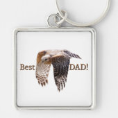 Father's Day "Best Dad" Hawk  Sleutelhanger (Voorkant)