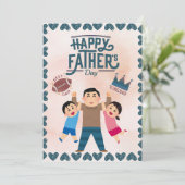 Father's day best dad kaart (Staand voorkant)