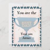 Father's day best dad kaart (Achterkant)