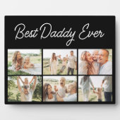 Father's Day Best Daddy Ever 6 Photo Collage Fotoplaat (Voorkant)