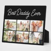 Father's Day Best Daddy Ever 6 Photo Collage Fotoplaat (Zijkant)