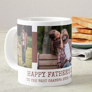 Fathers Day Best Grandpa Ever 3 Foto Rust Brown Grote Koffiekop