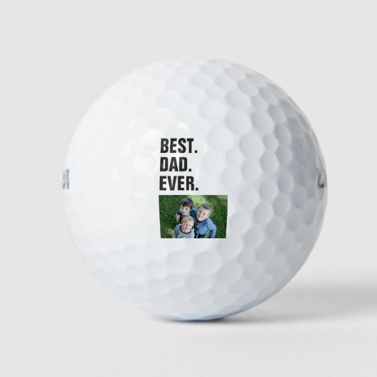 Fathers Day Best Pap Ever Kinder Foto Golfballen (Voorkant)