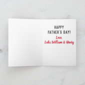 Fathers Day Best Pap Ever Kinder Foto Kaart (Binnen)