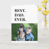 Fathers Day Best Pap Ever Kinder Foto Kaart (Gele Bloem)