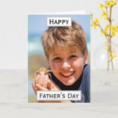 Fathers Day Best Pap Ever Kinder Foto Kaart (Gele Bloem)