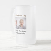 Fathers Day Best Pap Ever Kinder Foto Matglas Bierpul (Voorkant links)