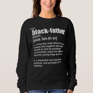 Fathers Day Black African American Father Definiti Trui