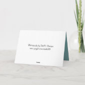 Father's Day Boating Scene Kaart (Achterkant)