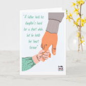 Father's Day - by a daughter Kaart (Gele Bloem)