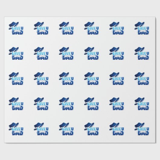 father's day cadeaupapier (Vlak)