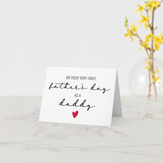 Father's Day card for First Father's Day Kaart (Gele Bloem)