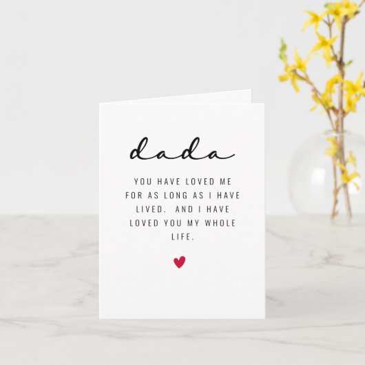 Father's Day card for First Father's Day Kaart (Gele Bloem)