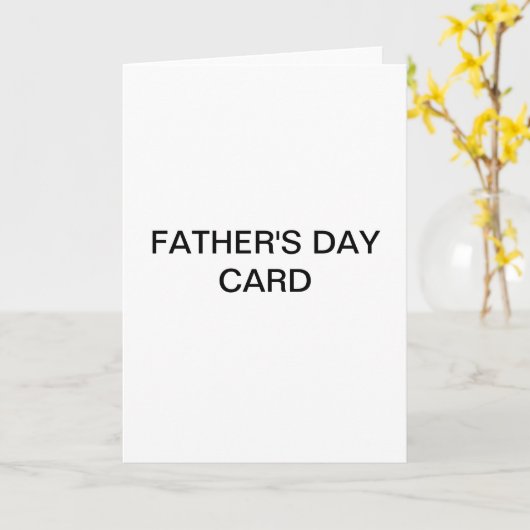 FATHER'S DAY CARD KAART (Gele Bloem)