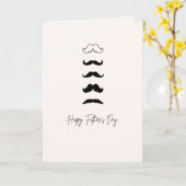 Father's Day Card Mustaches Card Kaart (Gele Bloem)