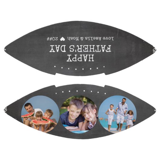 Fathers Day Chalkboard 3 Foto gepersonaliseerd American Football (Panelen)