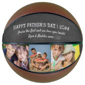 Fathers Day Chalkboard 3 Fotonamen en Jaar Basketbal (Voorkant)