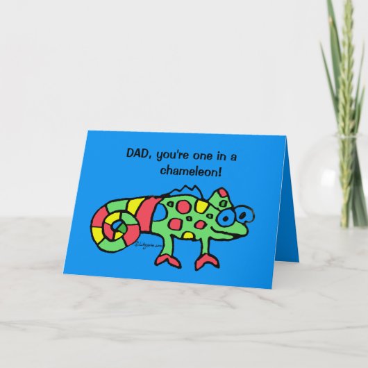 Father's Day Chameleon Card Kaart (Voorkant)