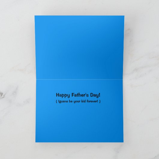 Father's Day Chameleon Card Kaart (Binnen)