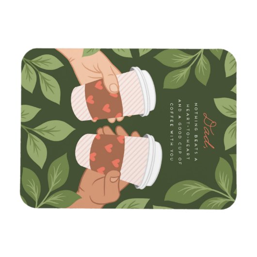 Father's Day Coffee magnet Magneet (Horizontaal)