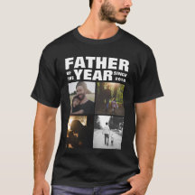 Fathers Day Custom Family Foto Collage Black