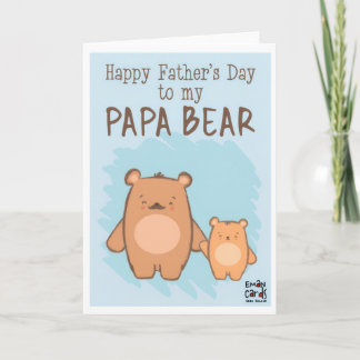 Father's Day - Cute Bear Card Kaart