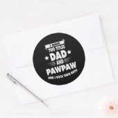 Father's Day Dad And Pawpaw I Rock Them Ronde Sticker (Envelop)