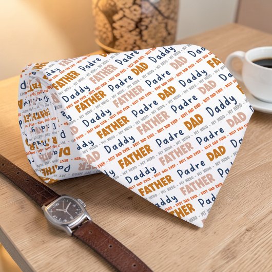 Father's Day Dad Custom Necktie Tie Stropdas