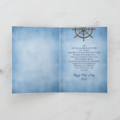 Father's Day, DAD, Ship's Wheel, Helm Kaart (Binnen)