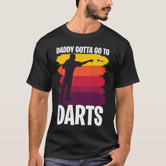 Father's Day  Dart Playing Dad 1 T-shirt (Voorkant)