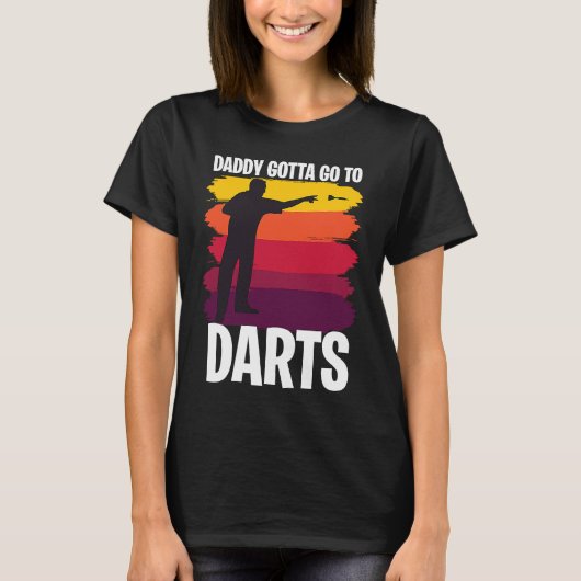 Father's Day  Dart Playing Dad 1 T-shirt (Voorkant)