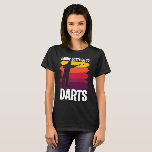 Father's Day  Dart Playing Dad 1 T-shirt (Voorkant volledig)