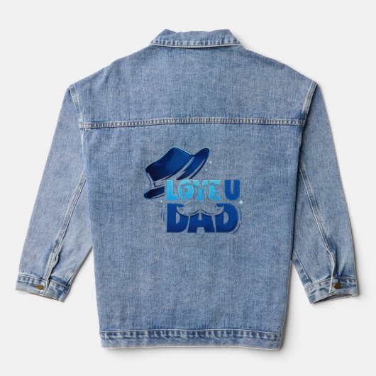 father's day denim jacket (Achterkant)