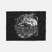 Father's Day Don't Mess With Papa Bear  Fleece Deken (Voorkant (Horizontaal))