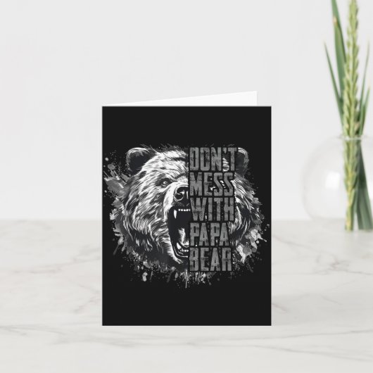 Father's Day Don't Mess With Papa Bear Kaart (Voorkant)