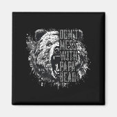 Father's Day Don't Mess With Papa Bear  Magneet (Voorkant)