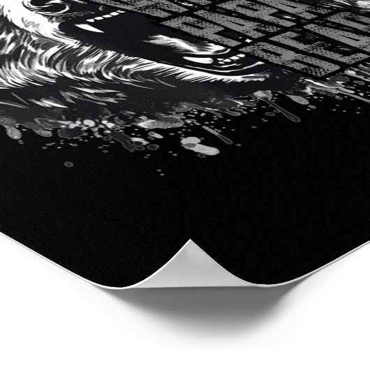 Father's Day Don't Mess With Papa Bear  Poster (Hoek)