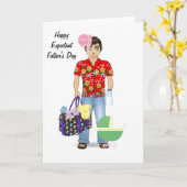 Father's Day Expectant Father Kaart (Gele Bloem)