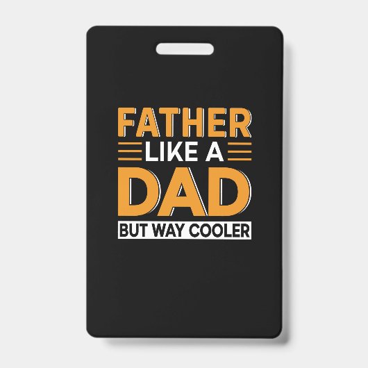 Father's Day Father Like A Dad Badge (Voorzijde)