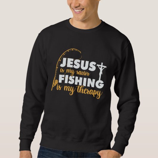 Father's Day Fishing Jesus is My Savior Trui (Voorkant)
