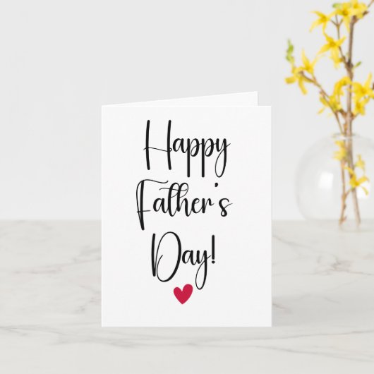 Father's Day Folded Greeting Card Kaart (Gele Bloem)